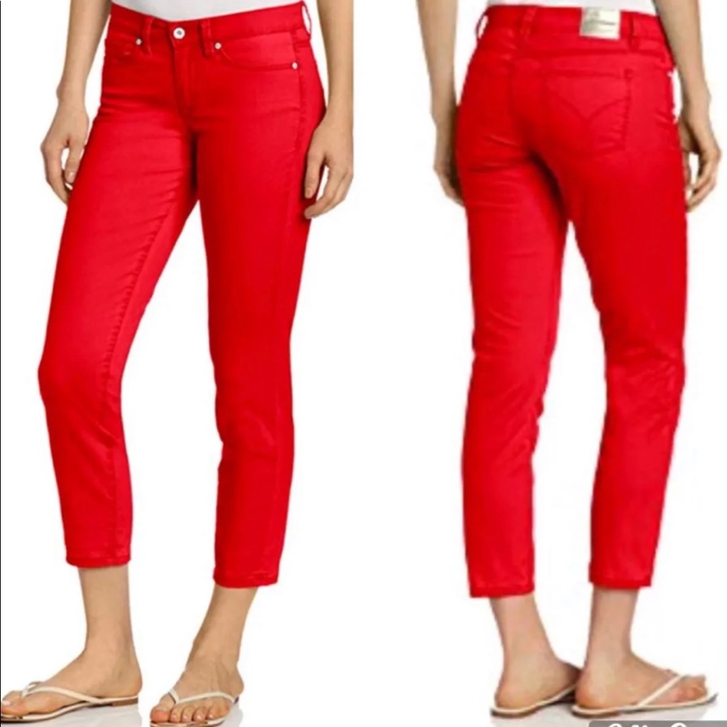 Nwt Calvin Klein Skinny Crop Size 4/27 Retails: $70.00
